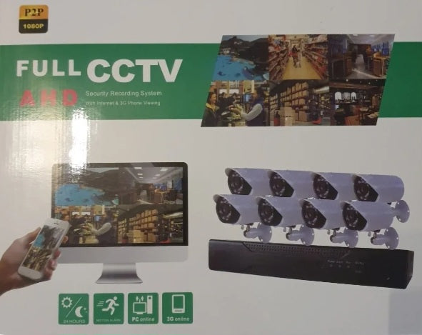 SET 8 kamera 5 mpx CCTV AHD HD FULL HD