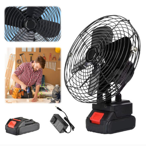 Aku ventilator mini na baterije 128v