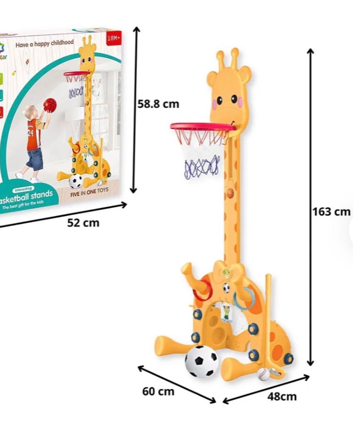 Set kosarka fudbal golf bacanje obruca visinometar