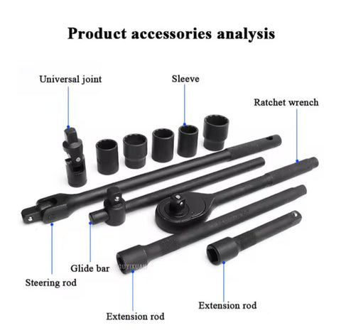 Alat set gedore nasadne CRV -26 delova kratki i dugi 1/2