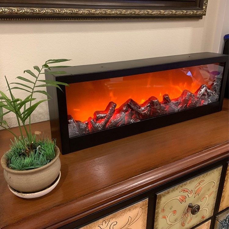 Led kamin sa efektom plamena 60x10x20