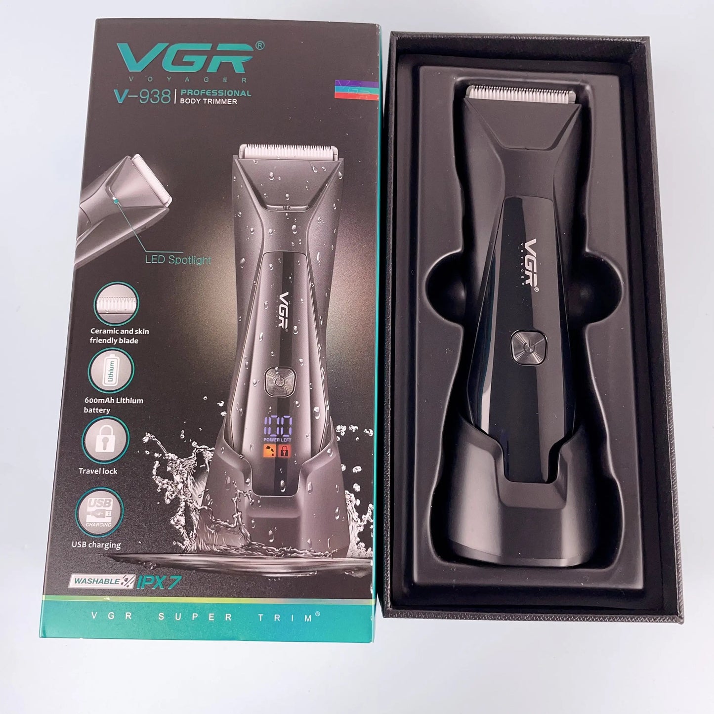 VGR V-938 trimer za telo kosu i bradu za muškarce