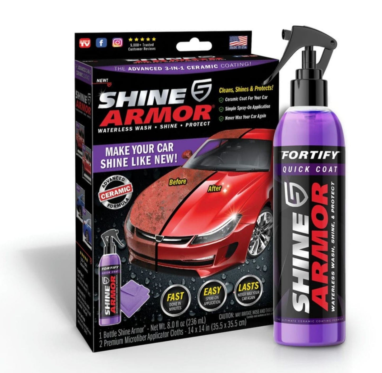 Vosak za poliranje auta automobila shine armor sa magicnom krpom