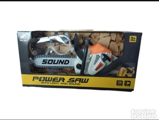 Motorna testera igracka plus naocare