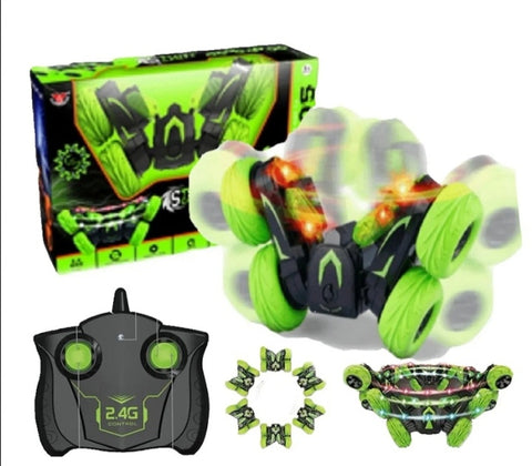Auto kaskader na daljinski SY-005 -Igracka STUNT CAR -zeleni i narandzasti