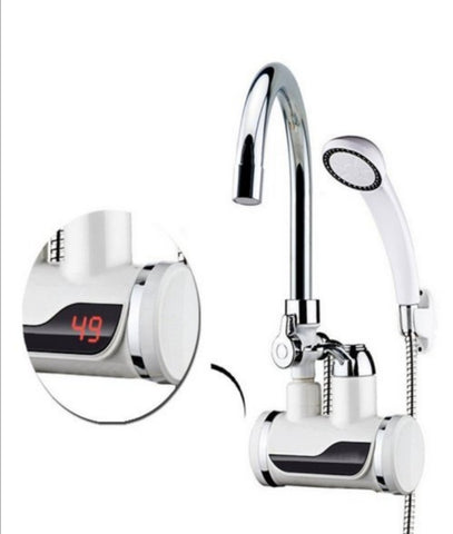 Delimano slavina i protocni bojler sa tusem zidna i ugradna