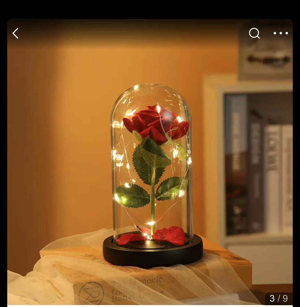 Ruza u staklenoj kupoli