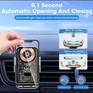 2u1 Pametni drzac za mobilni telefon C10 -Bezicni punjac sa IR senzorom