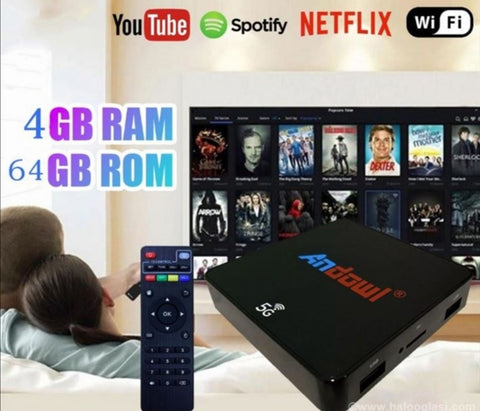 Android smart tv box Q-T9 4GB ram+ 64GB rom