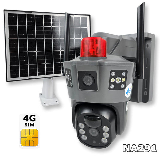 Solarna PTZ kamera sa 4 sociva ip kamera smart sa alarmom