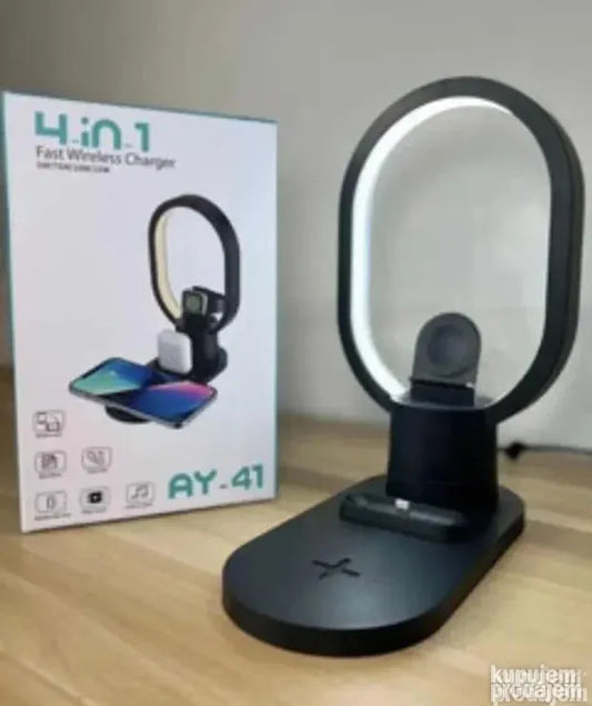 4U1 Lampa punjac bezicni za telefon sat i slusalice