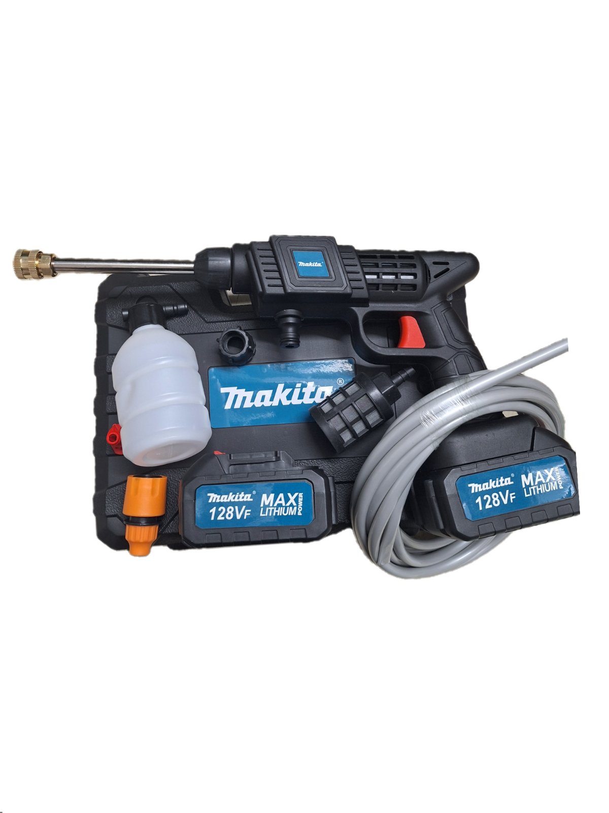 Aku pištolj za pranje čišćenje i tuširanje 2 baterije 128v